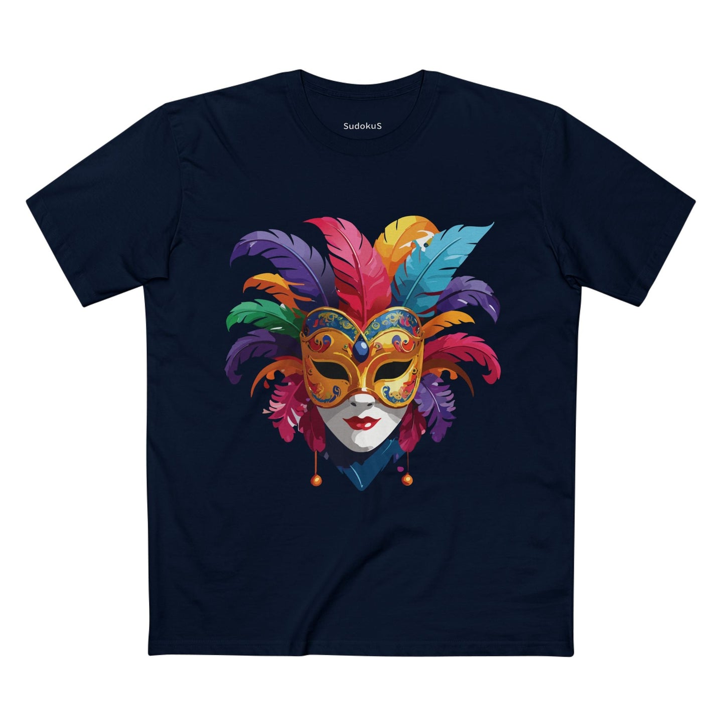 Mask Graphic Unisex 100 Cotton Staple Tee 14