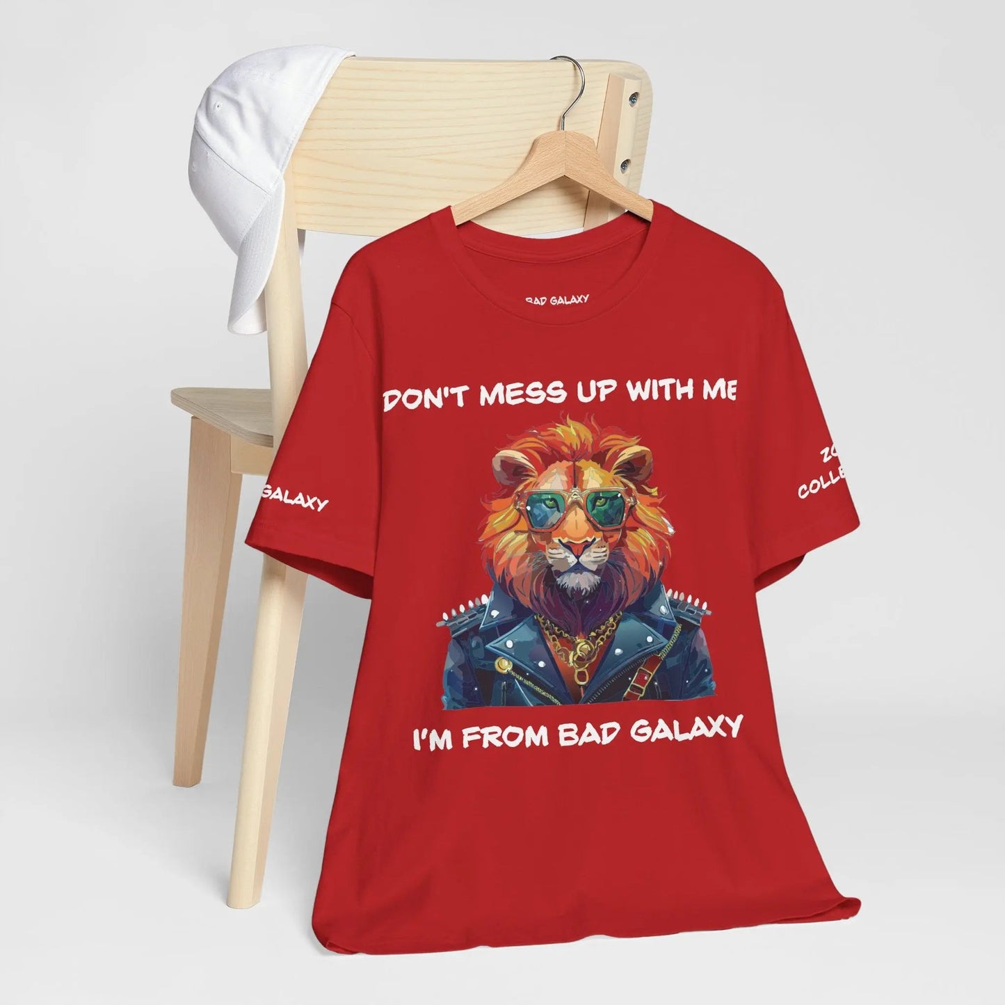 Bad Galaxy Animal T Shirt Made To Order 100 Percent Cotton Tee With Eco Friendly Inks Designed In US