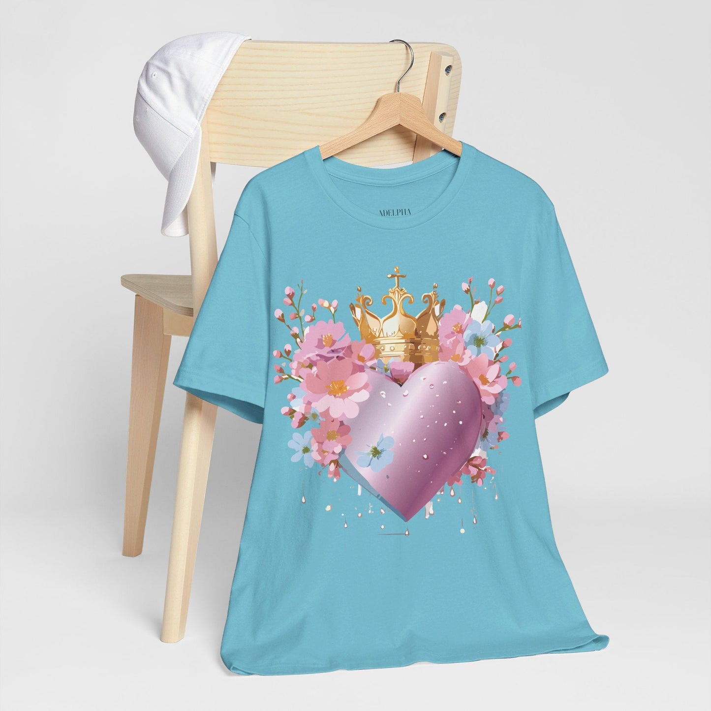 Valentine Graphic Tee Unisex Jersey Short Sleeve By Adelpha Vintage Inspired Artwork