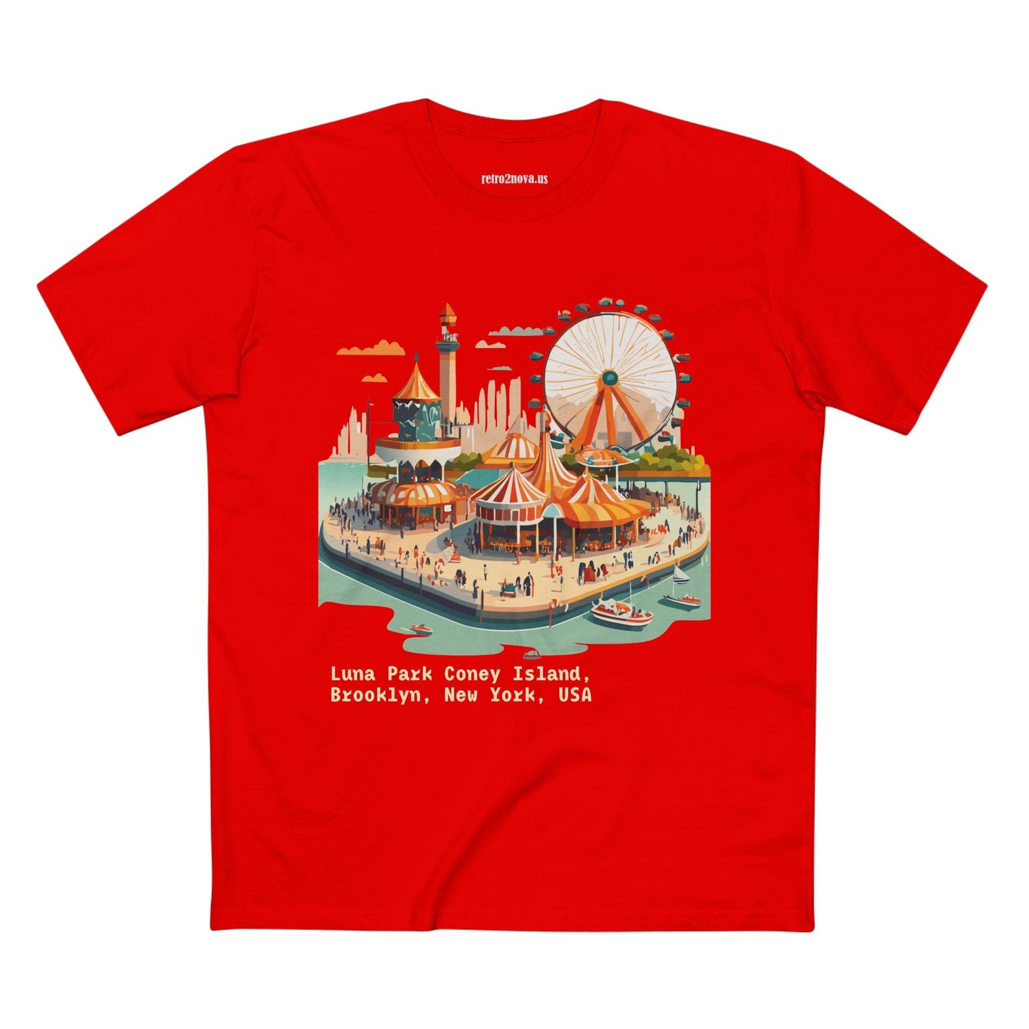 Travel Shirt Tourist Shirt Brooklyn Shirt Unisex Premium Cotton Tee By Retro2Nova TT16