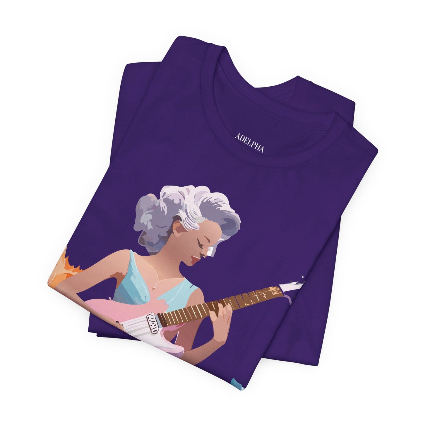 Music Graphic Unisex 100 Cotton Vintage Art with Musical Elements Tee 35
