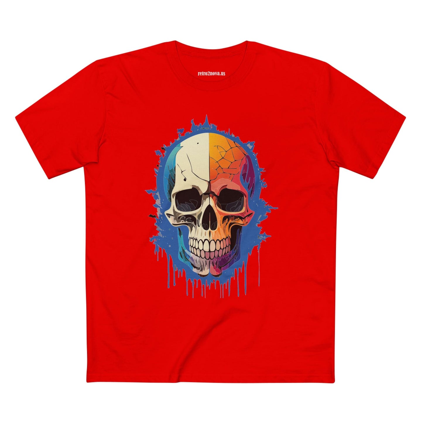 Skull Shirt Unisex Skeleton Tee Premium Cotton Staple With Original Art Design Collection
