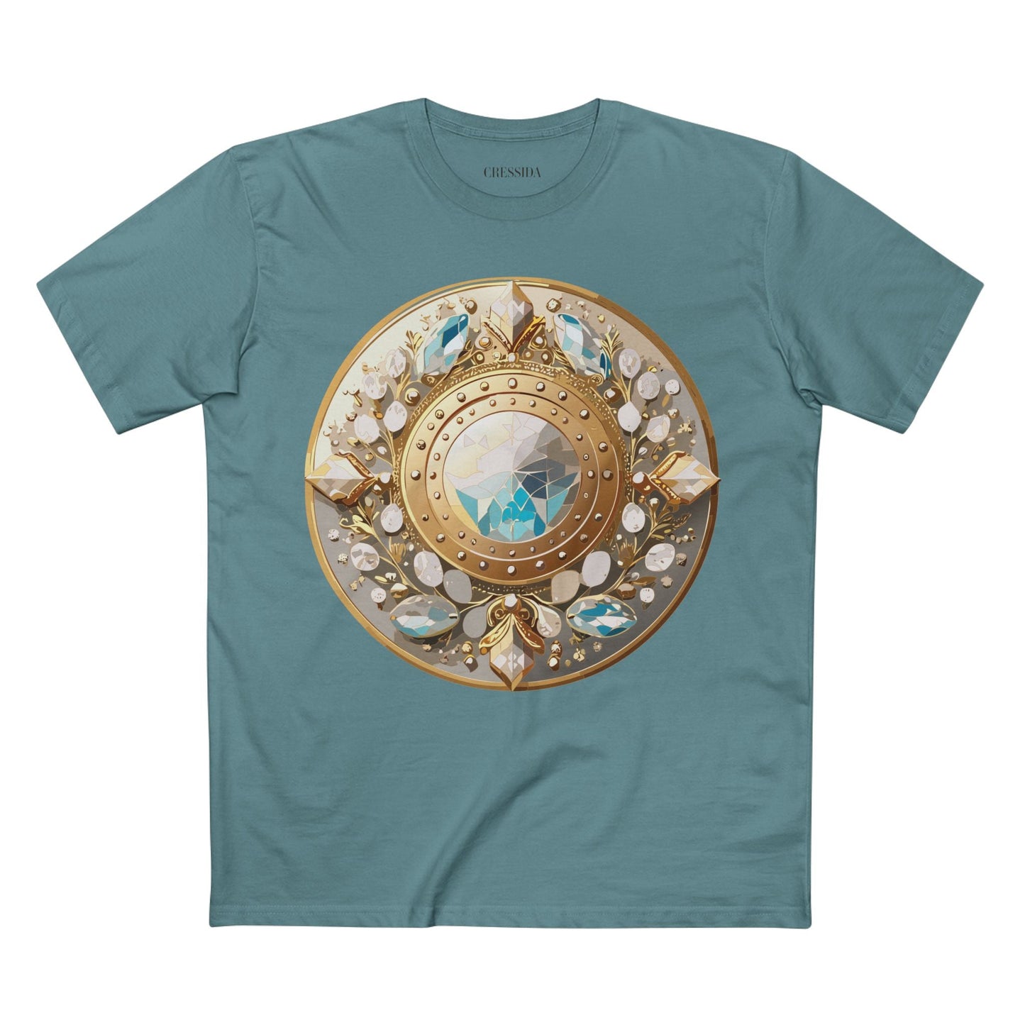 Medallion Graphic T-Shirt Unisex 100 Cotton With Gold Art Design Medal Tee 19
