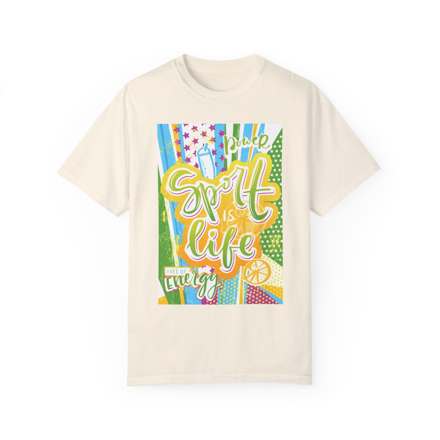 Unisex-T-Shirt mit Sports-Art-Design