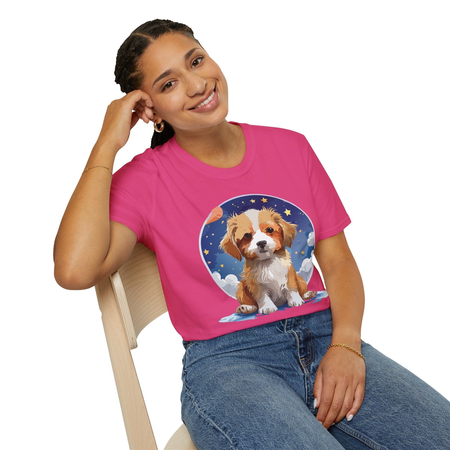 Dog Shirt Unisex Animal Tee Gildan Softstyle 64000 Short Sleeve Comfort