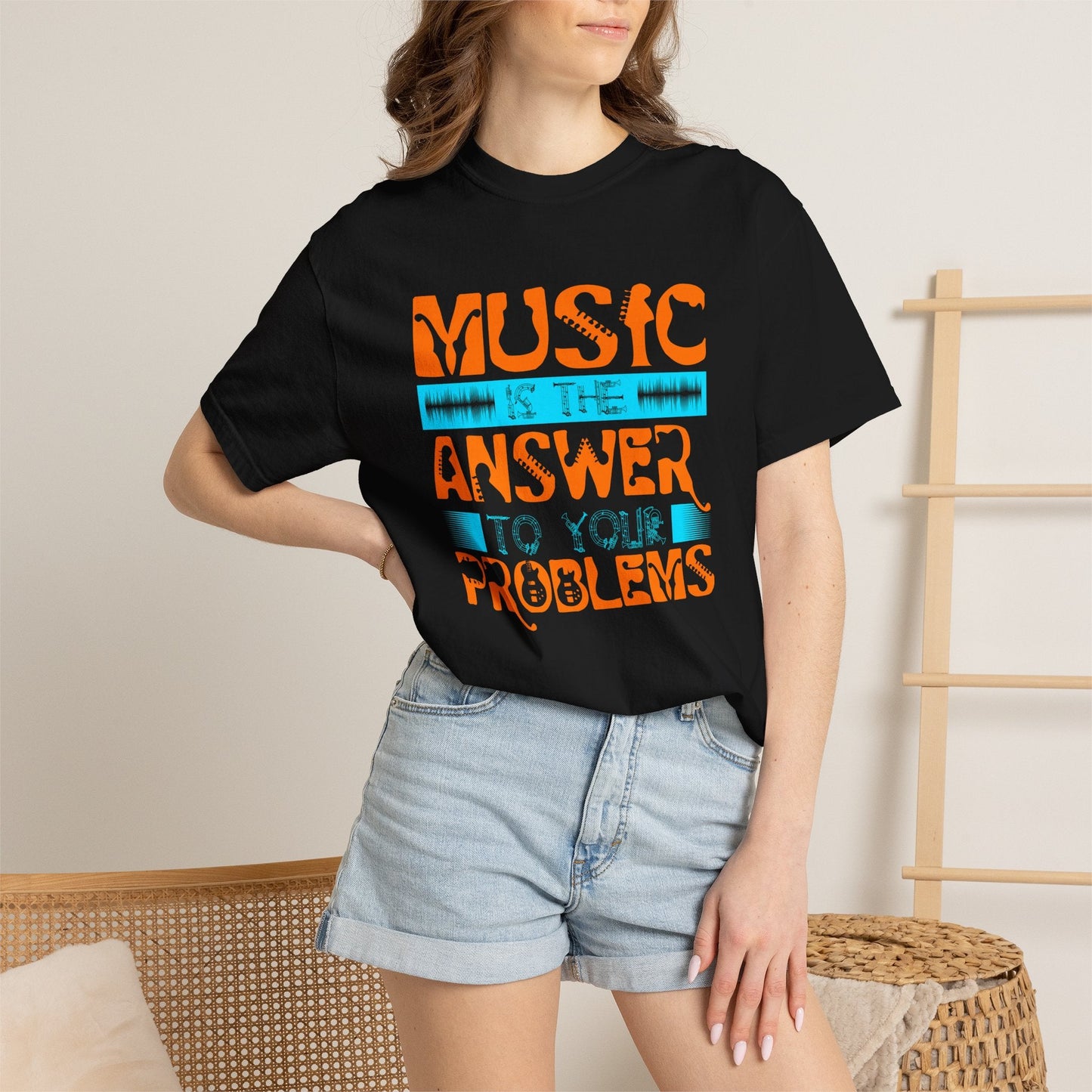 Music Graphic Design Unisex Cotton T-shirt 073