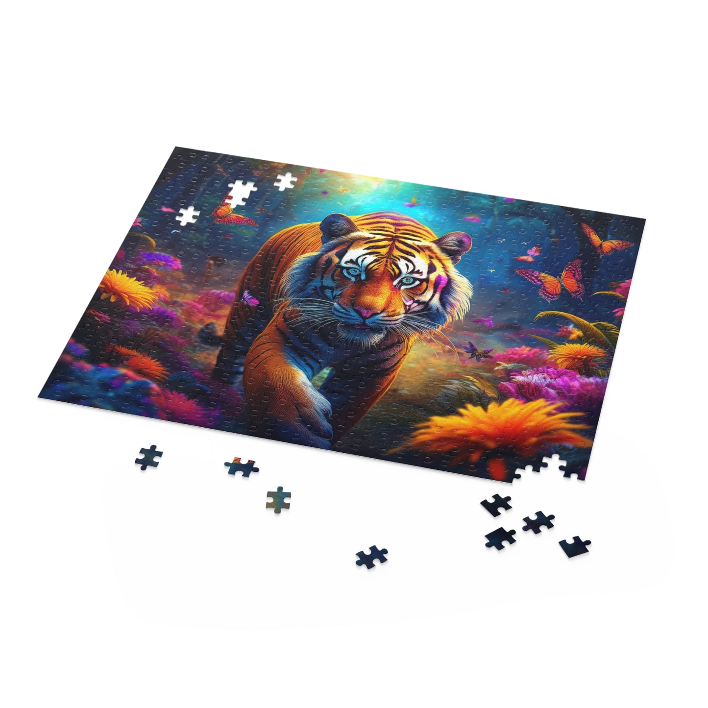 Tiger Puzzle 500-Chipboard Pieces in Box | Kids Puzzles Size: 16" x 20",  Ages 9+ and Family pn62