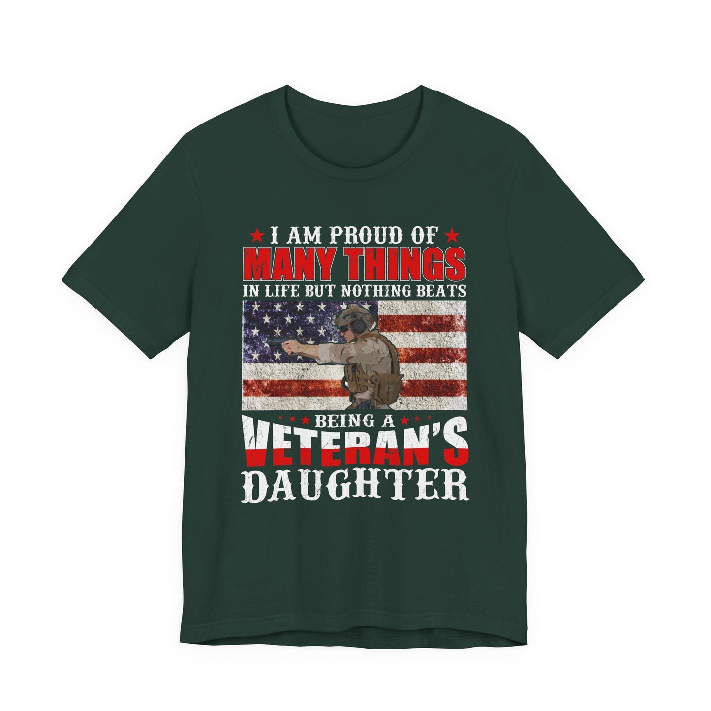 Army Veteran Patriotic Graphic Design Unisex Cotton T-Shirt v28