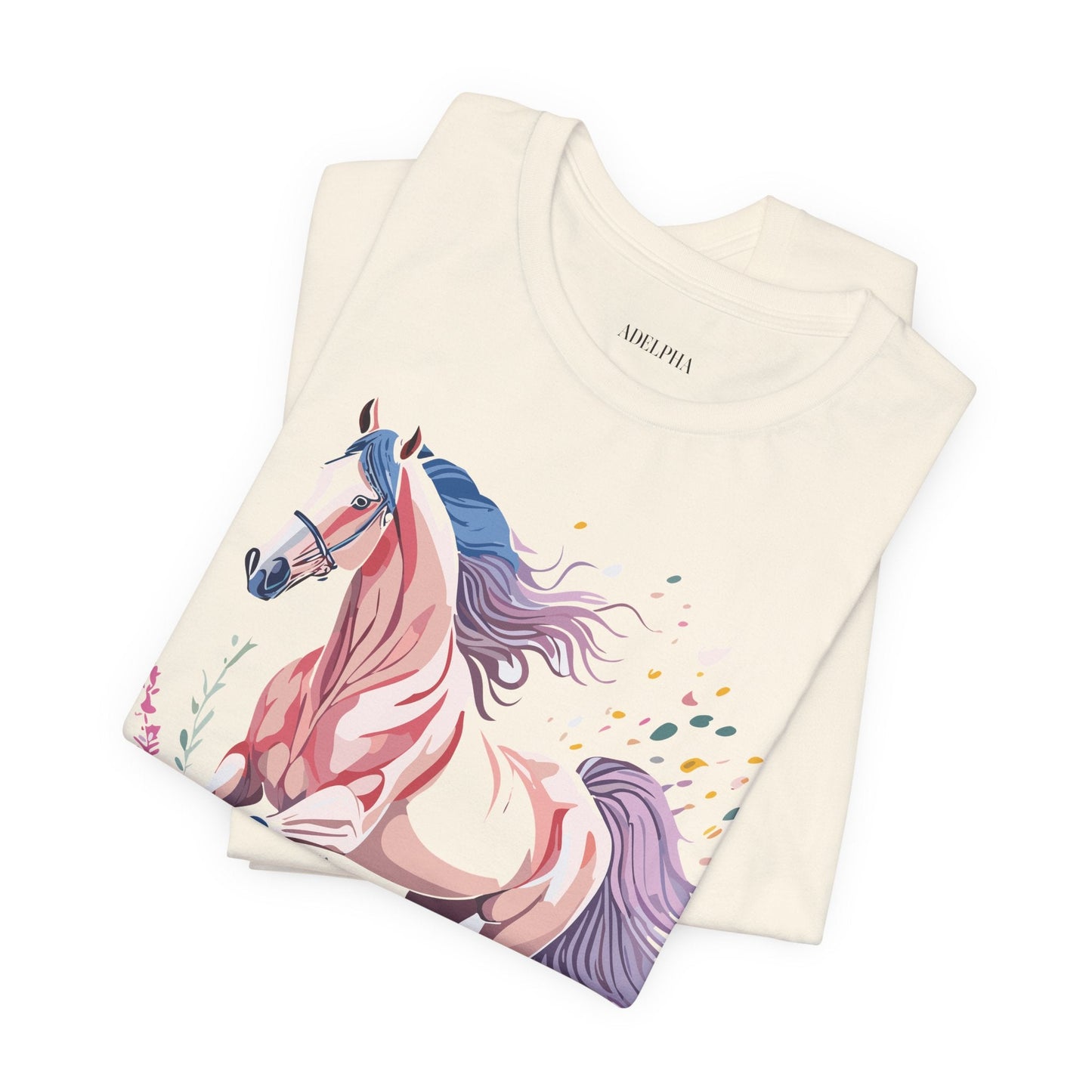 Horse Graphic Unisex 100 Cotton Vintage Animal Art T-Shirt 7