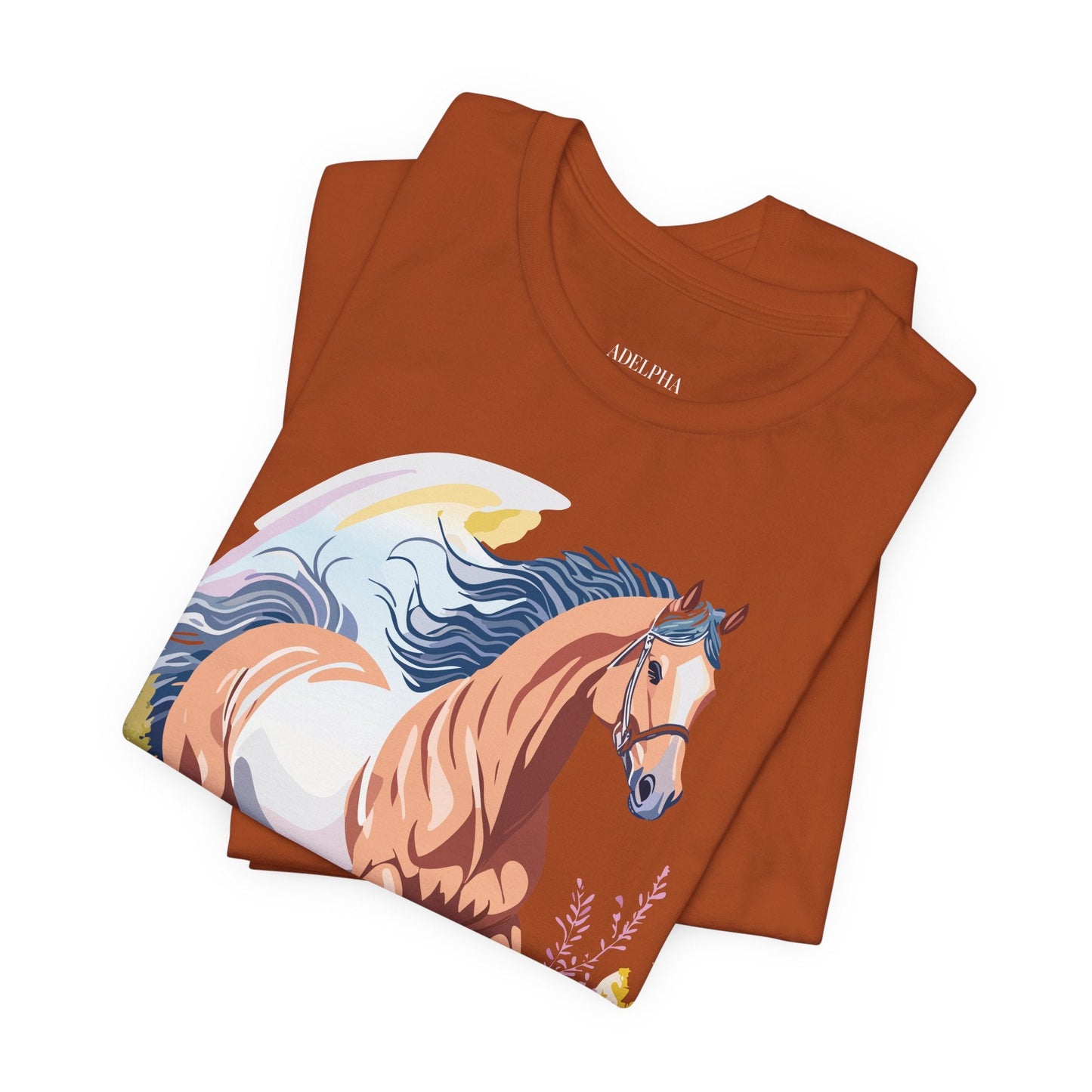 Horse Graphic Unisex 100 Cotton Vintage Animal Art T-Shirt 4