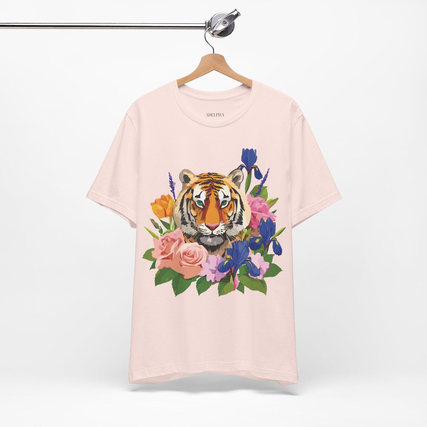Tiger Graphic T Shirt Unisex Jersey Short Sleeve Art Design Tee Adelpha Vintage Inspired