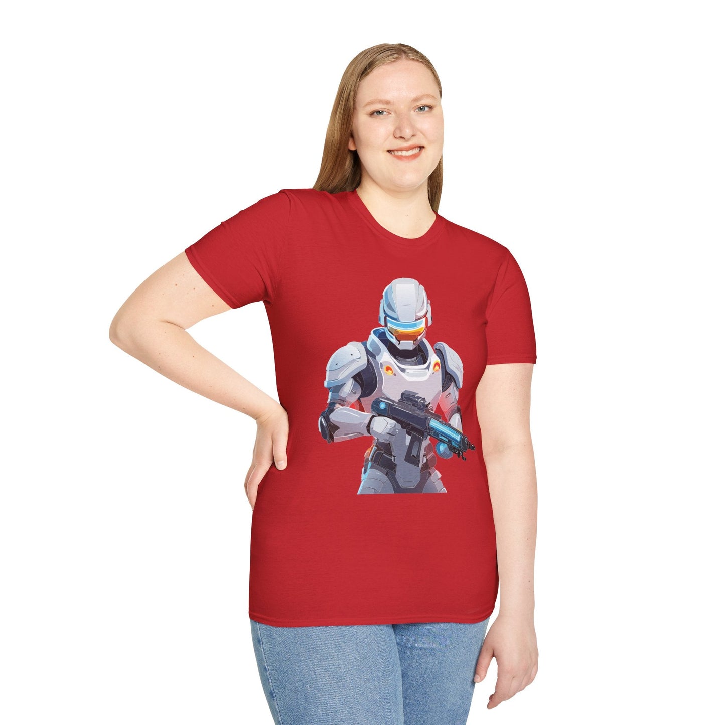 Robocop Graphic Unisex Cotton With Cyber Man Artwork Tee 6