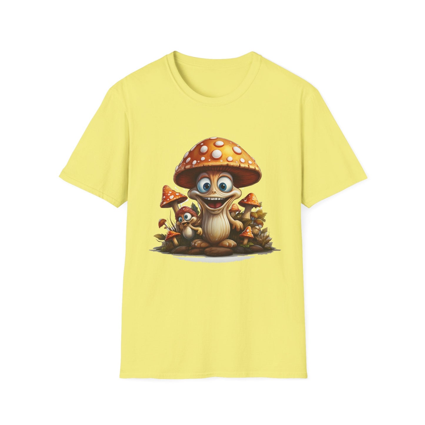 Mashroom Tee Shirt Unisex Softstyle 64000 Comfortable Mushroom Shirt With Funny Fungus Design