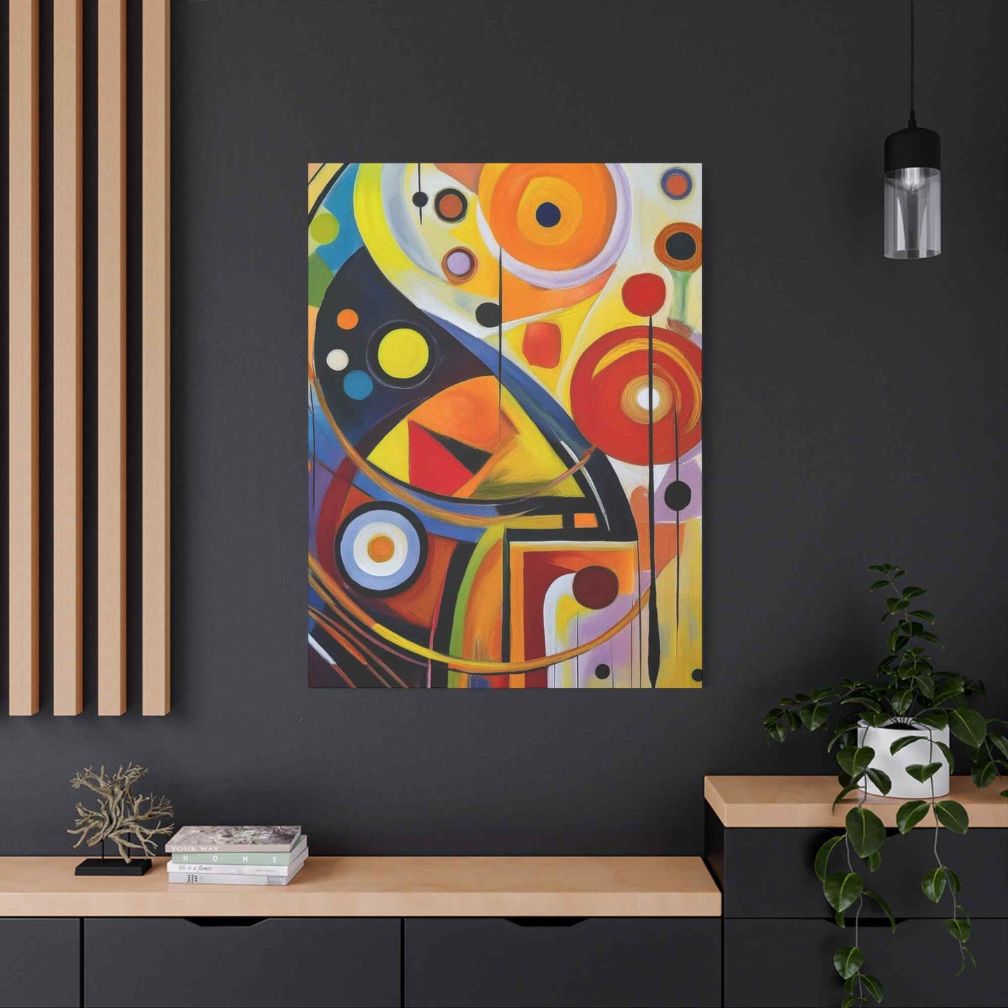 Abstract Painting Print Canvas 20x24,20x30,24x30, 24x32,24x36,30x40, 32x48,36x48,40x60 Pine-Wood Inner Frame ABS-7