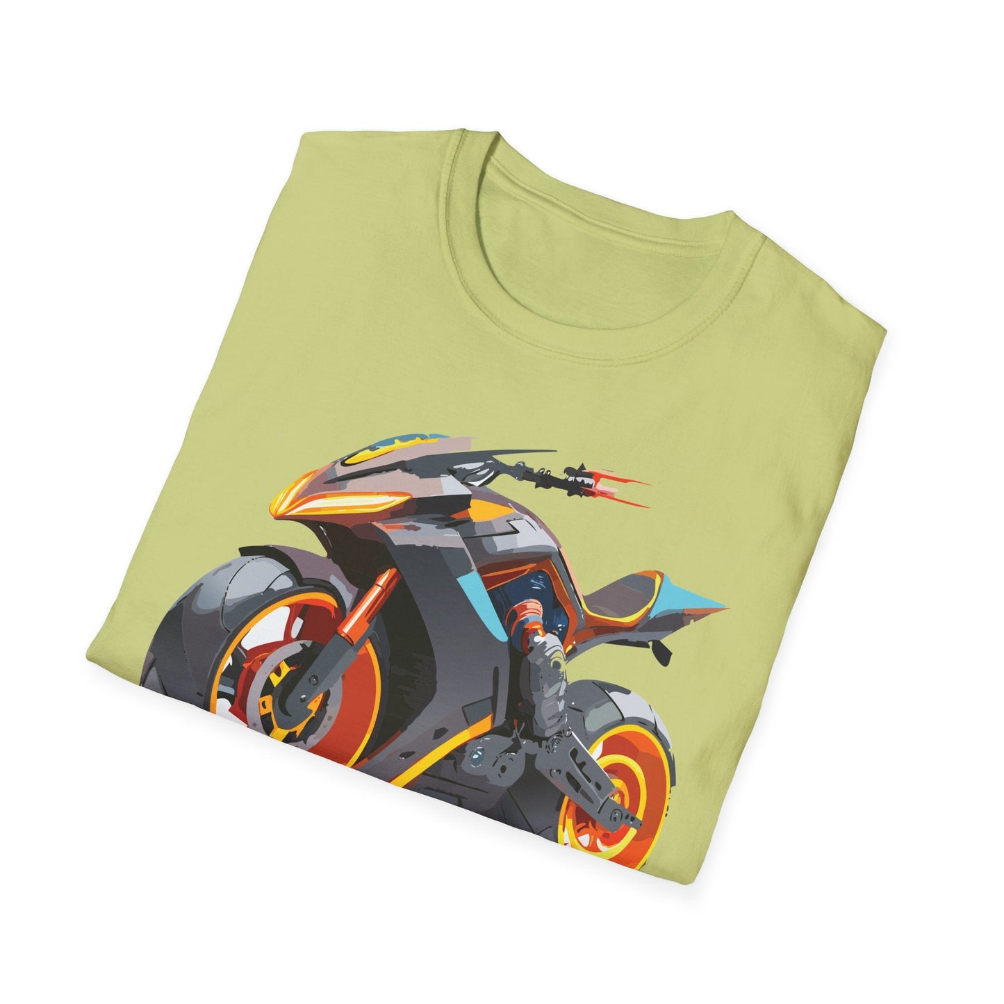 Unisex Bike T Shirt With Motorcycle Graphic MTB Tee Cotton Softstyle Comfort For Riders