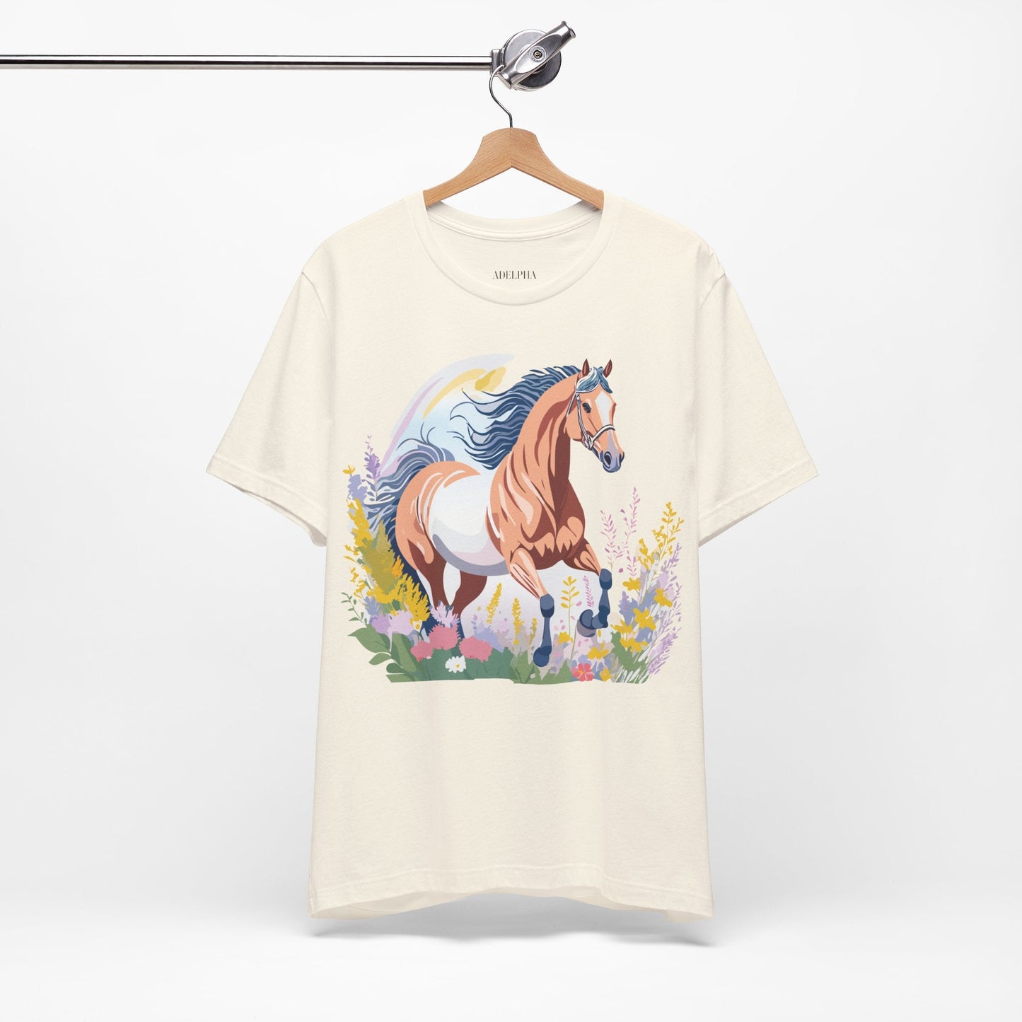 Horse Graphic Unisex 100 Cotton Vintage Animal Art T-Shirt 5