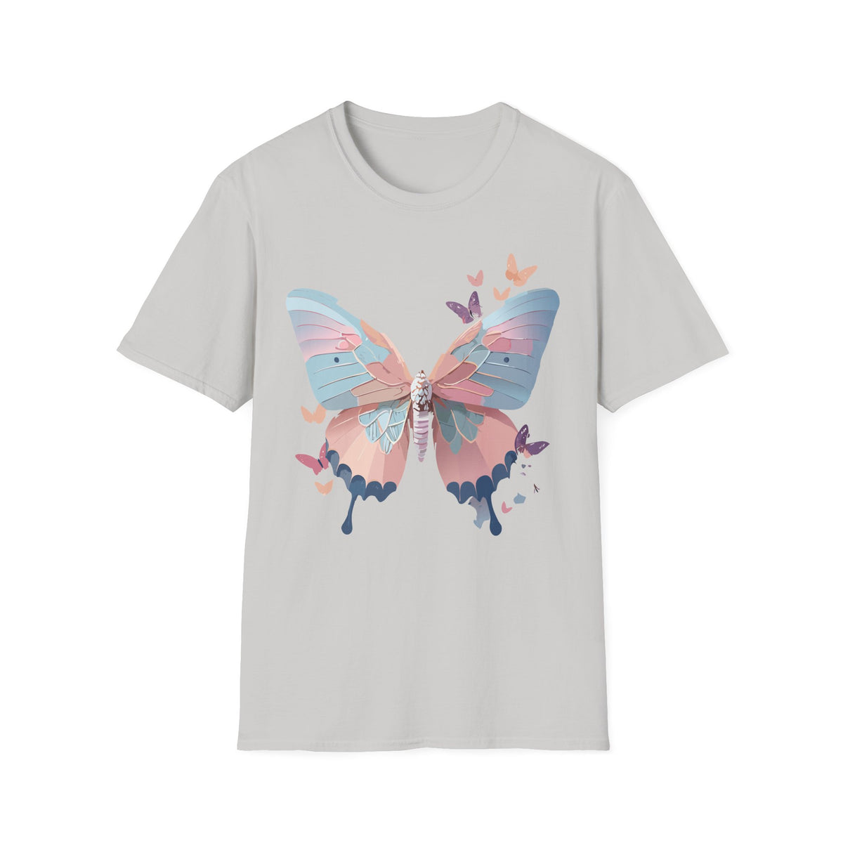 Watercolor Butterfly T-Shirt – Colorful Nature-Inspired Gift Graphic Tee Unisex 100 Cotton Gildan T-Shirt