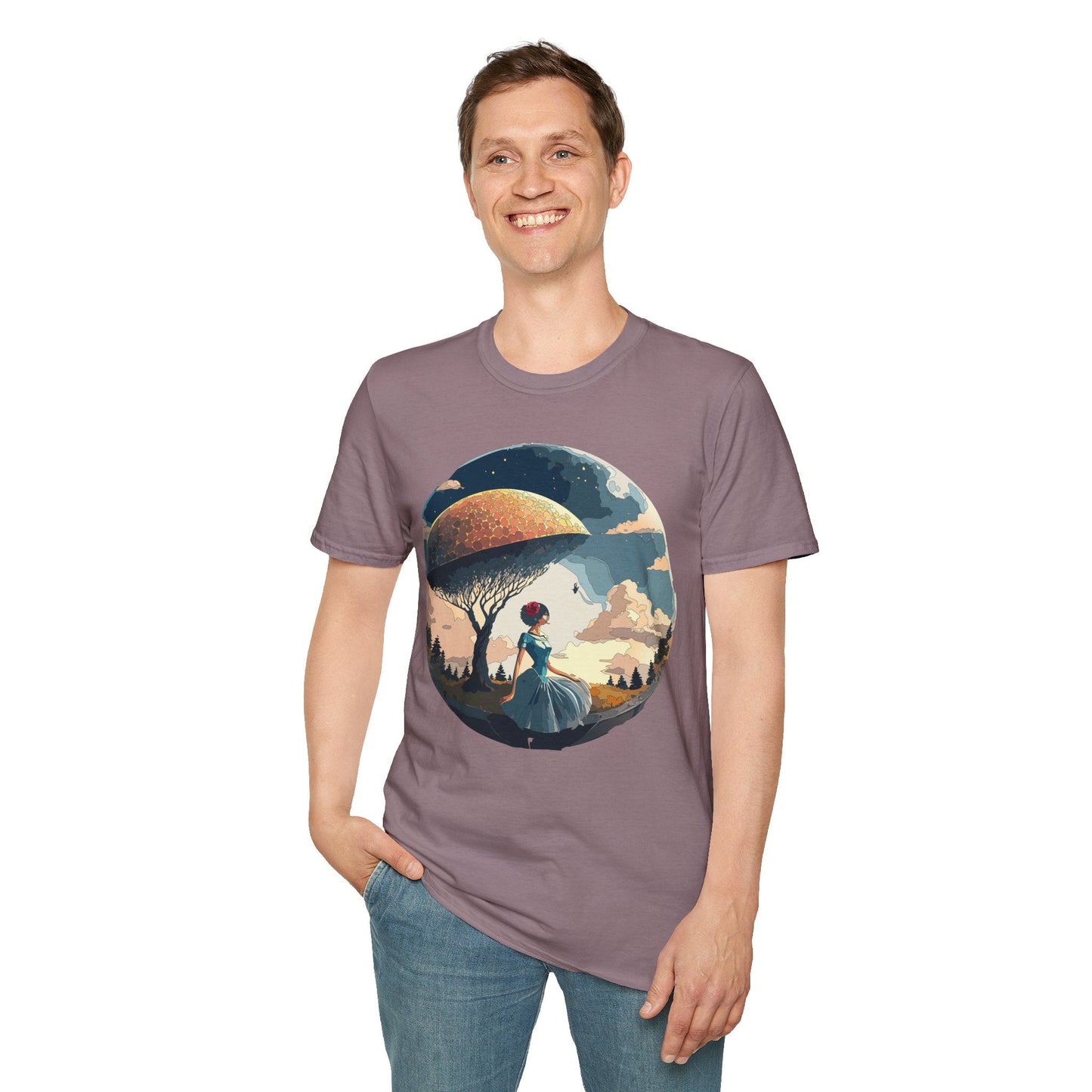 Womens Ladies Graphic T Shirts Art Design Shirt Gildan Softstyle 64000 Unisex Tee