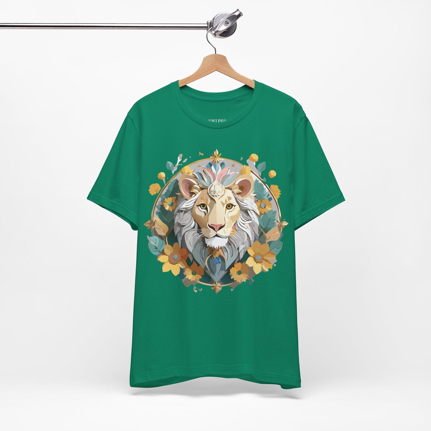Medallion Graphic Unisex 100 Cotton Vintage Animal Medal Artwork Tee 58