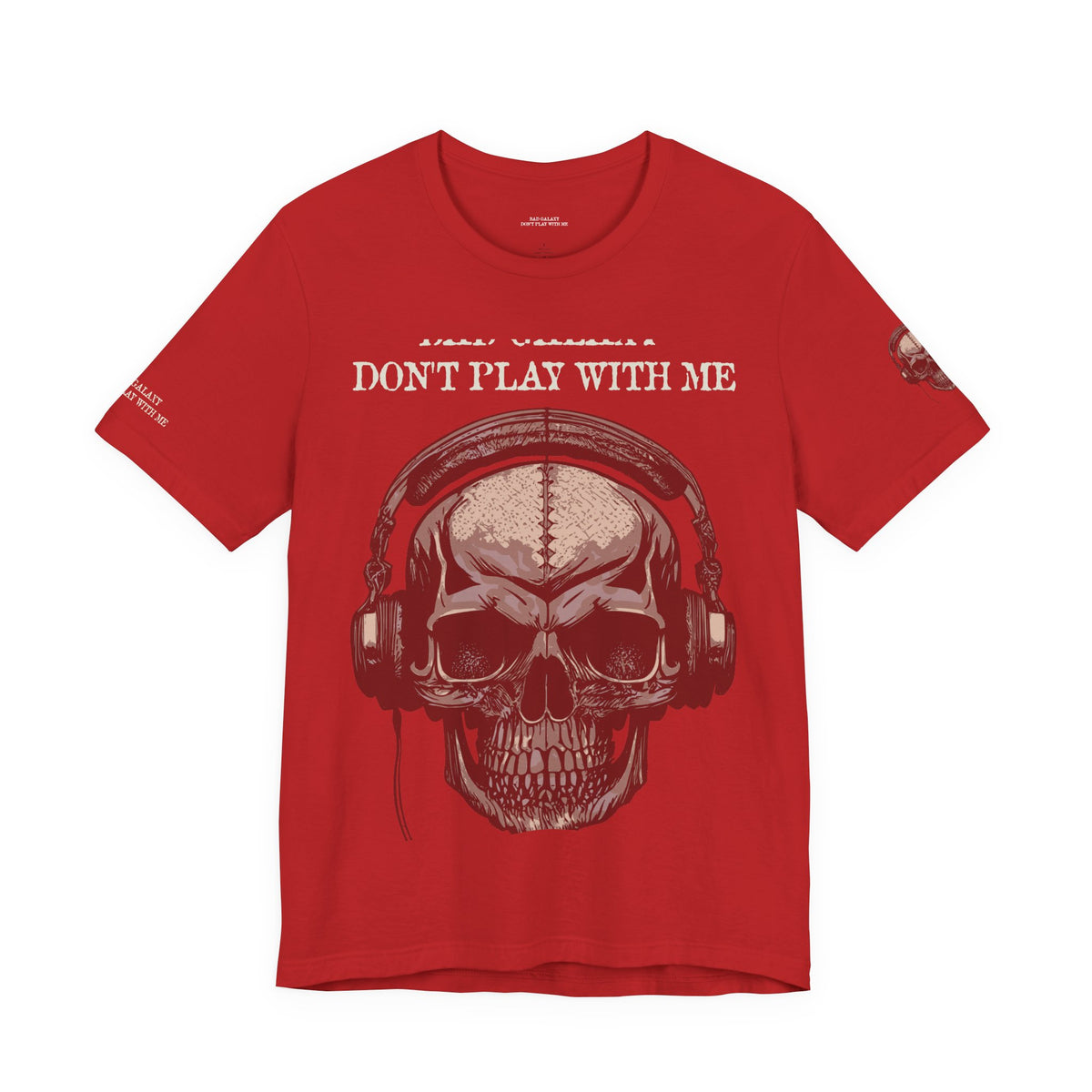 Skull Rock Graphic Unisex Cotton Bella+Canvas Tee with Art Design b46