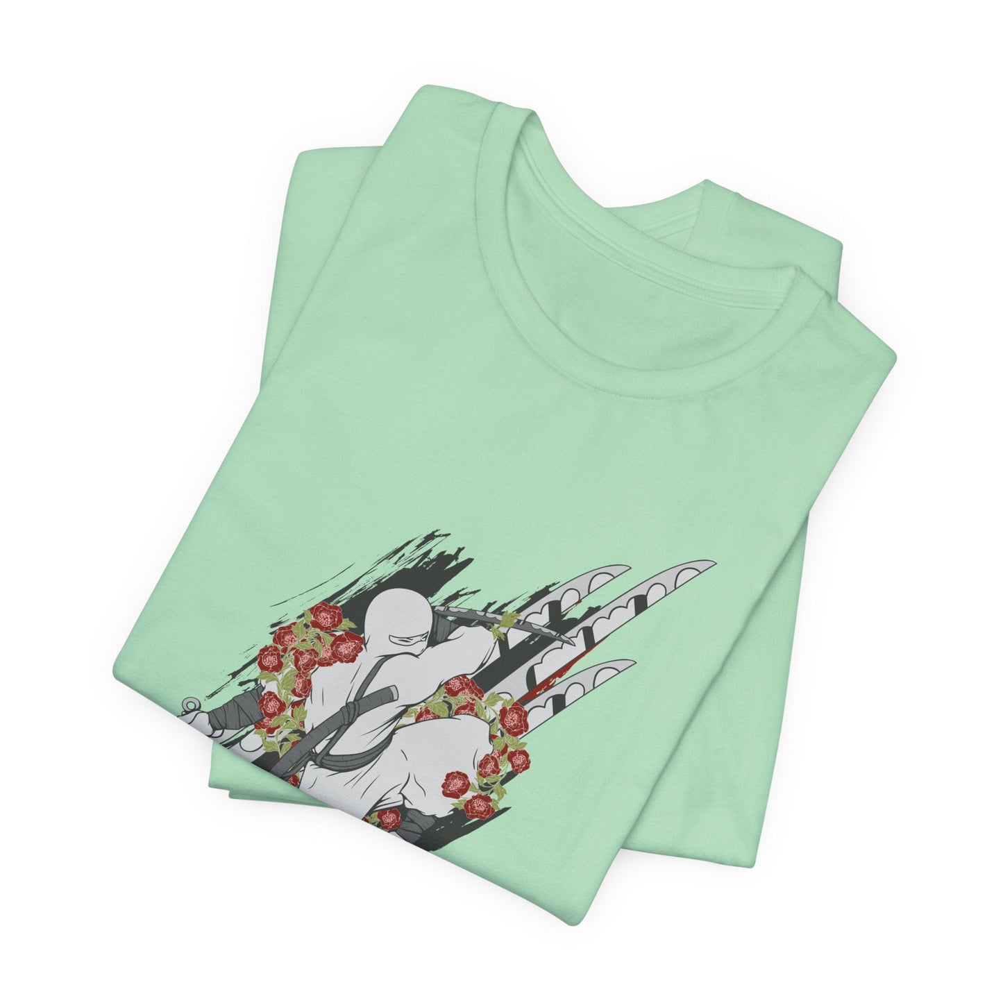 Ninja Samurai Artwork Graphic Unisex Cotton T-Shirt r5