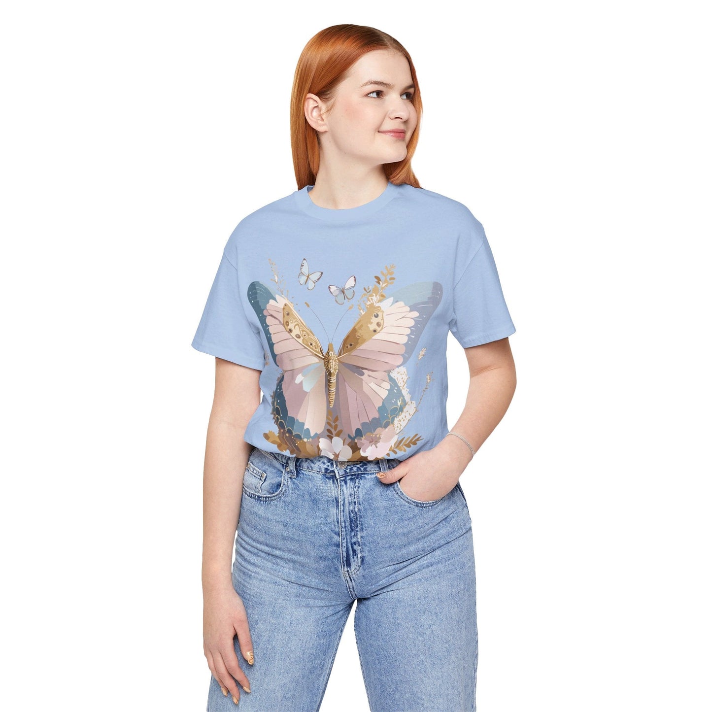 Adelpha Vintage Inspired Butterfly Graphic Tee Unisex Short Sleeve