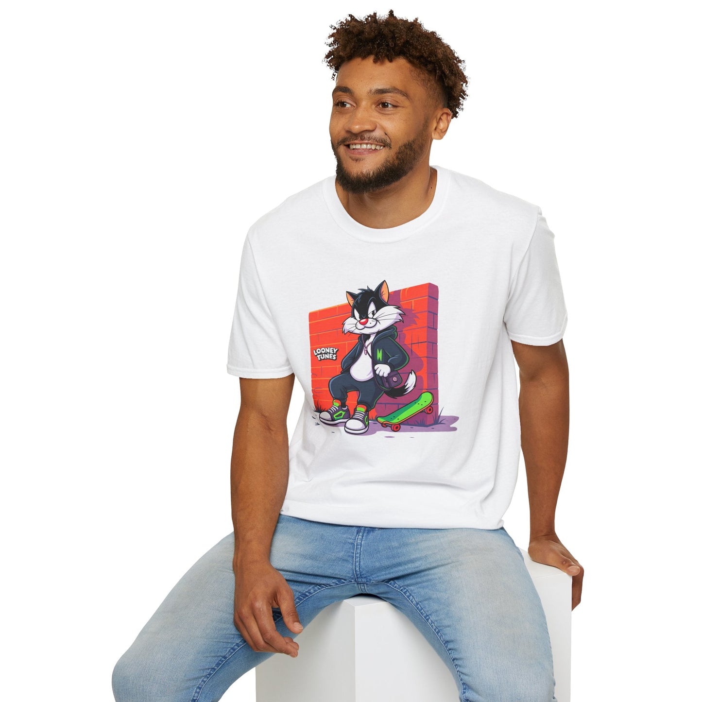 Cartoon T Shirt With Animation Design Unisex Softstyle Graphic Tee Funny Animals