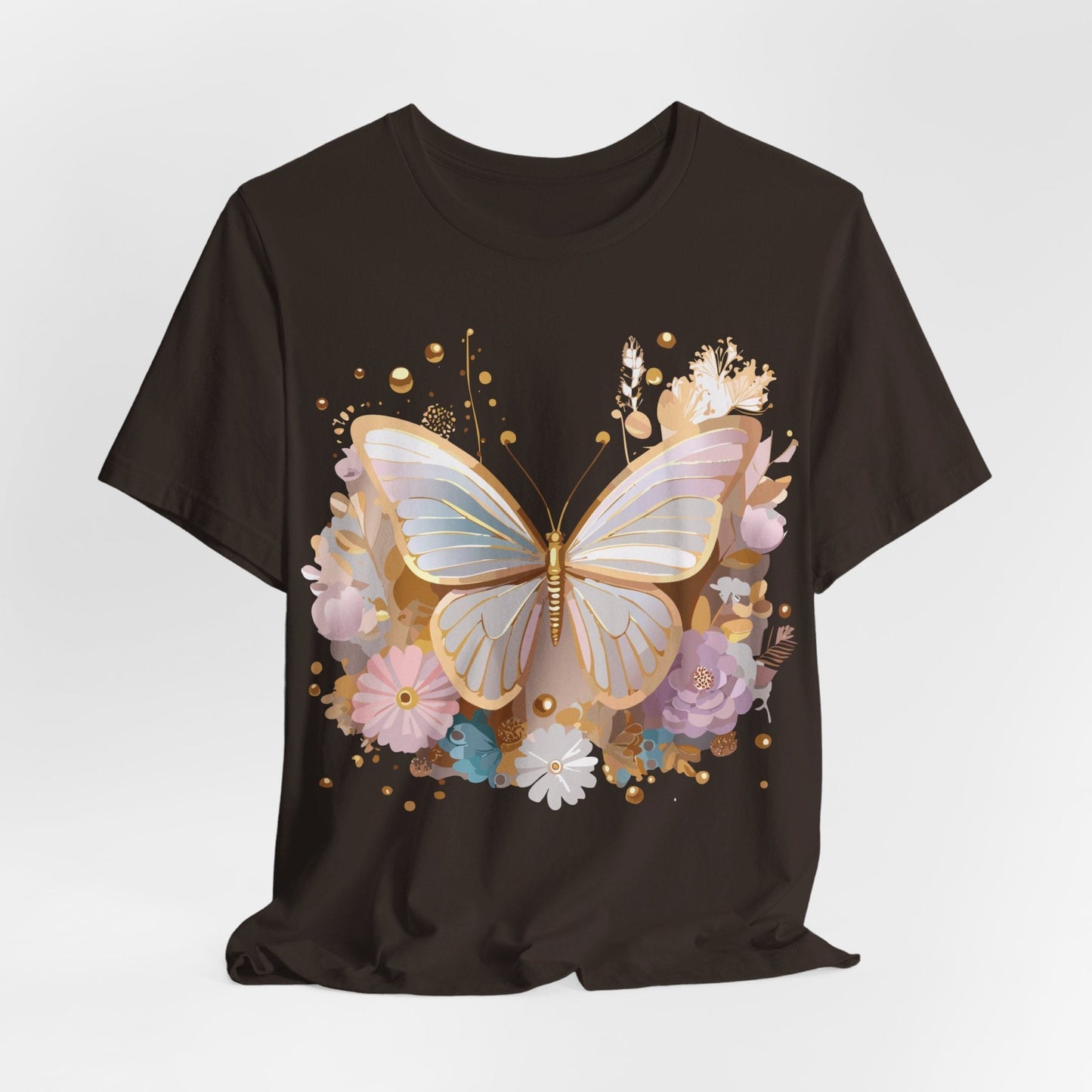 Unisex Graphic Tee With Adelpha Artwork Vintage Butterfly Inspired Art Design Tee