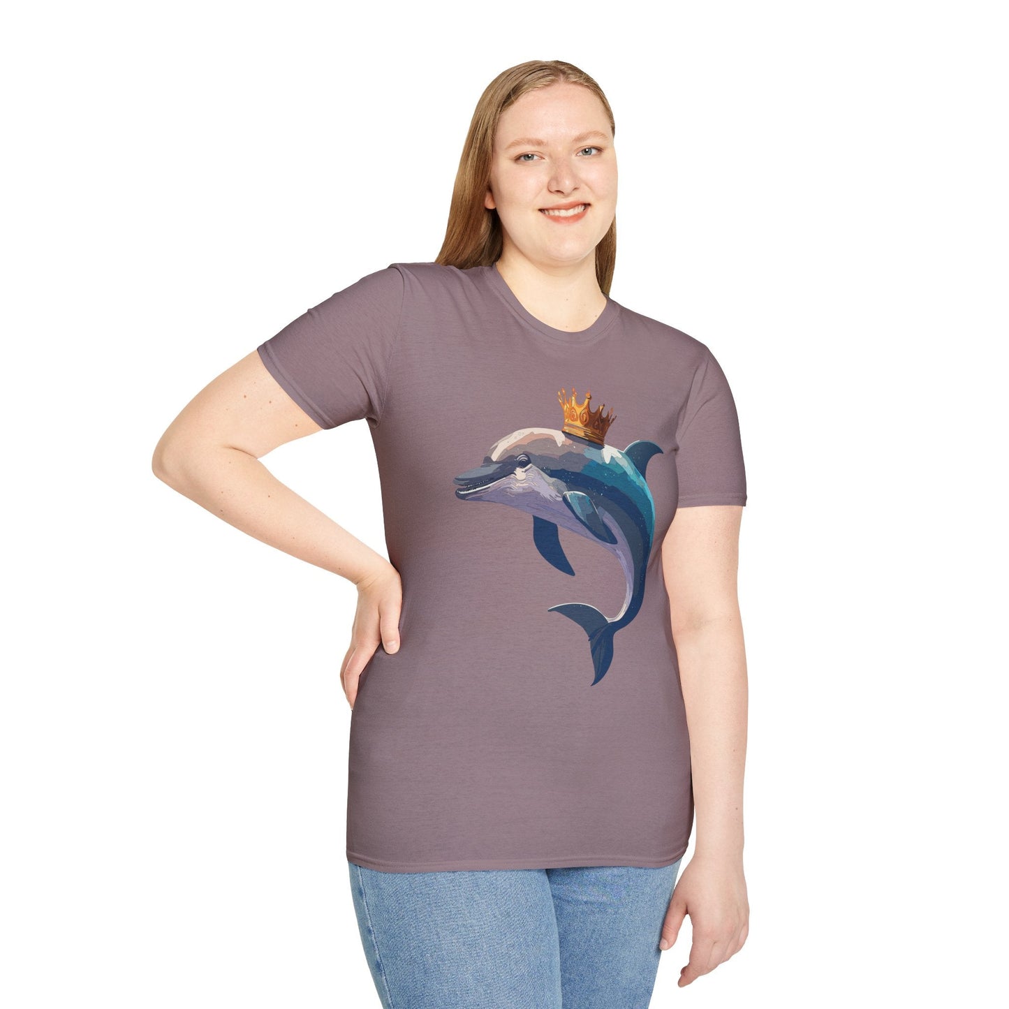 Dolphin Shirts Unisex Gildan Softstyle 64000 100 Percent Cotton Tee For Animal Lovers