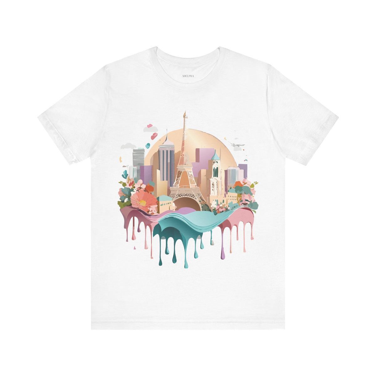 Unisex Cotton Bella+Canvas Tee with Paris