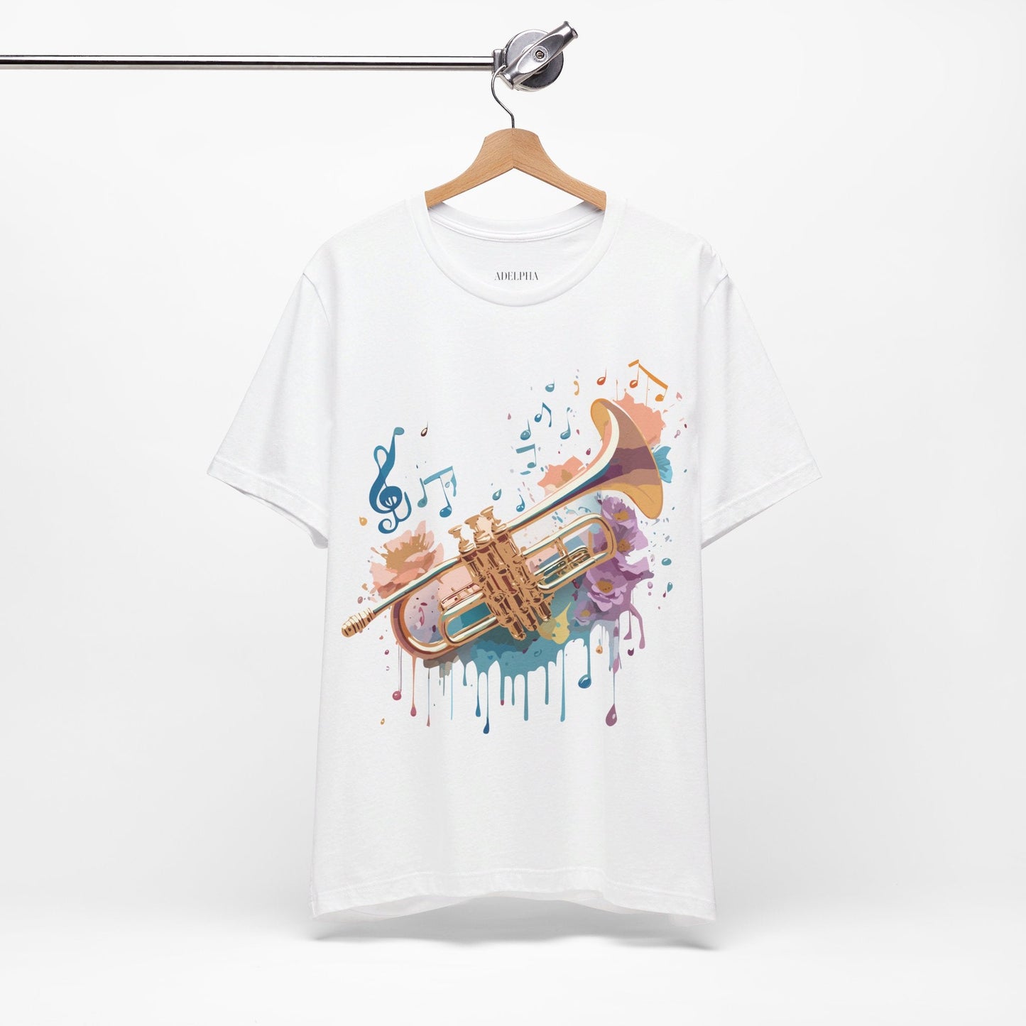 Music Graphic T Shirt Unisex Vintage Inspired Art Tee Adelpha Short Sleeve Design