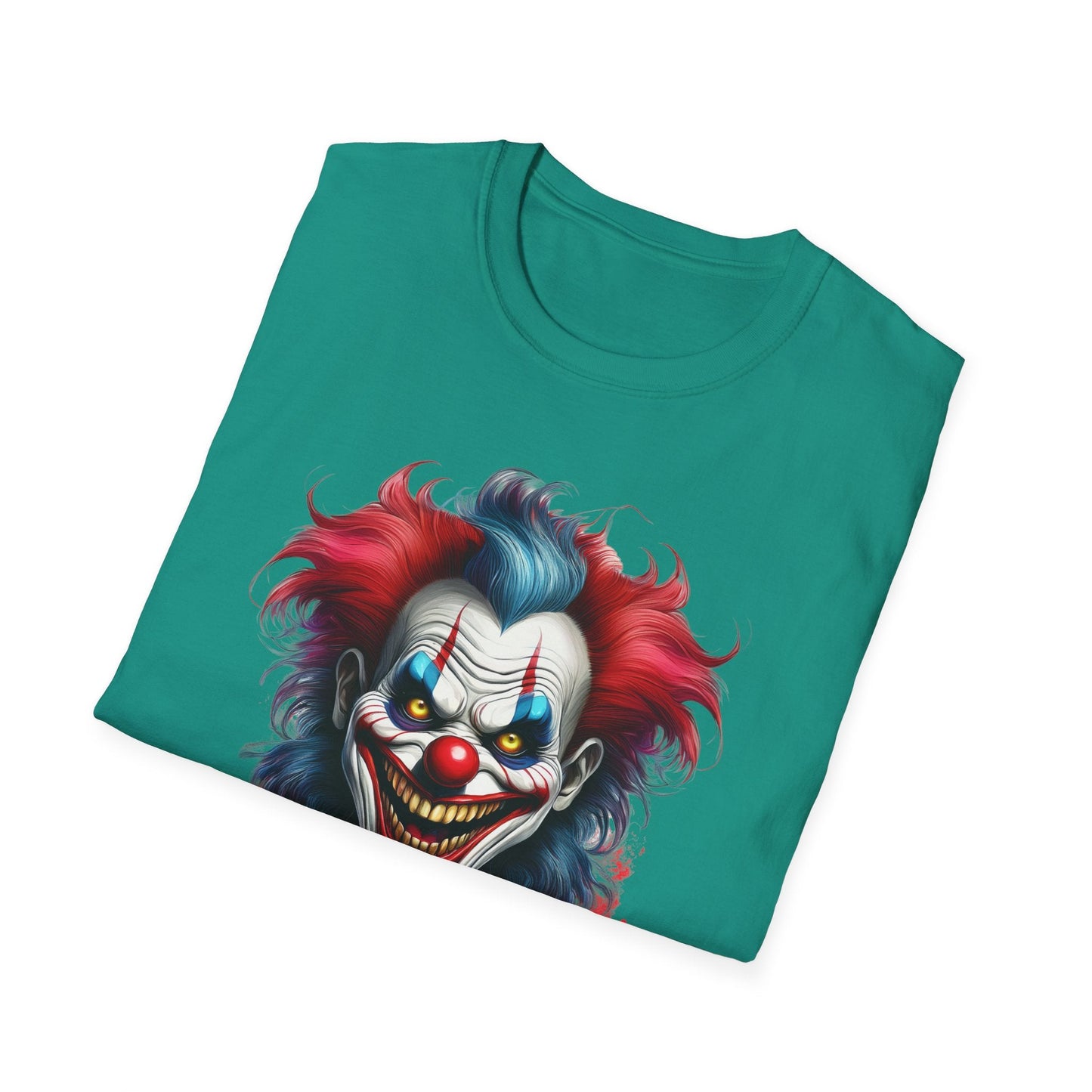 Unisex Clown Shirt Funny Man Tee Circus Theme Shirt Scary Man Shirt Softstyle Comfort