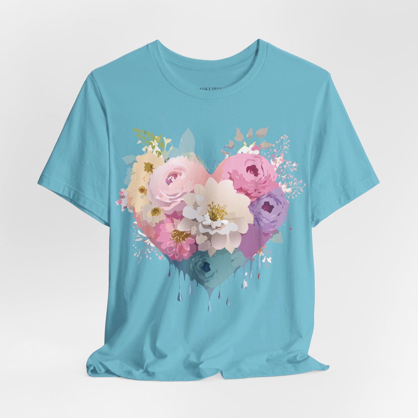 Valentine Graphic Tee Unisex Short Sleeve Shirt With Adelpha Vintage Artwork Design