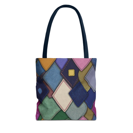 Denim Canvas Bag, Tote Bag Denim Printify