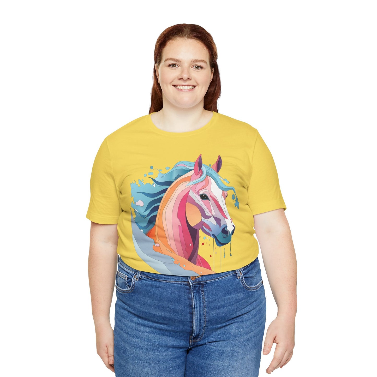 Unisex Animal Tee Shirt With Art Design Wild Animals Short Sleeve Premium Comfort Fit