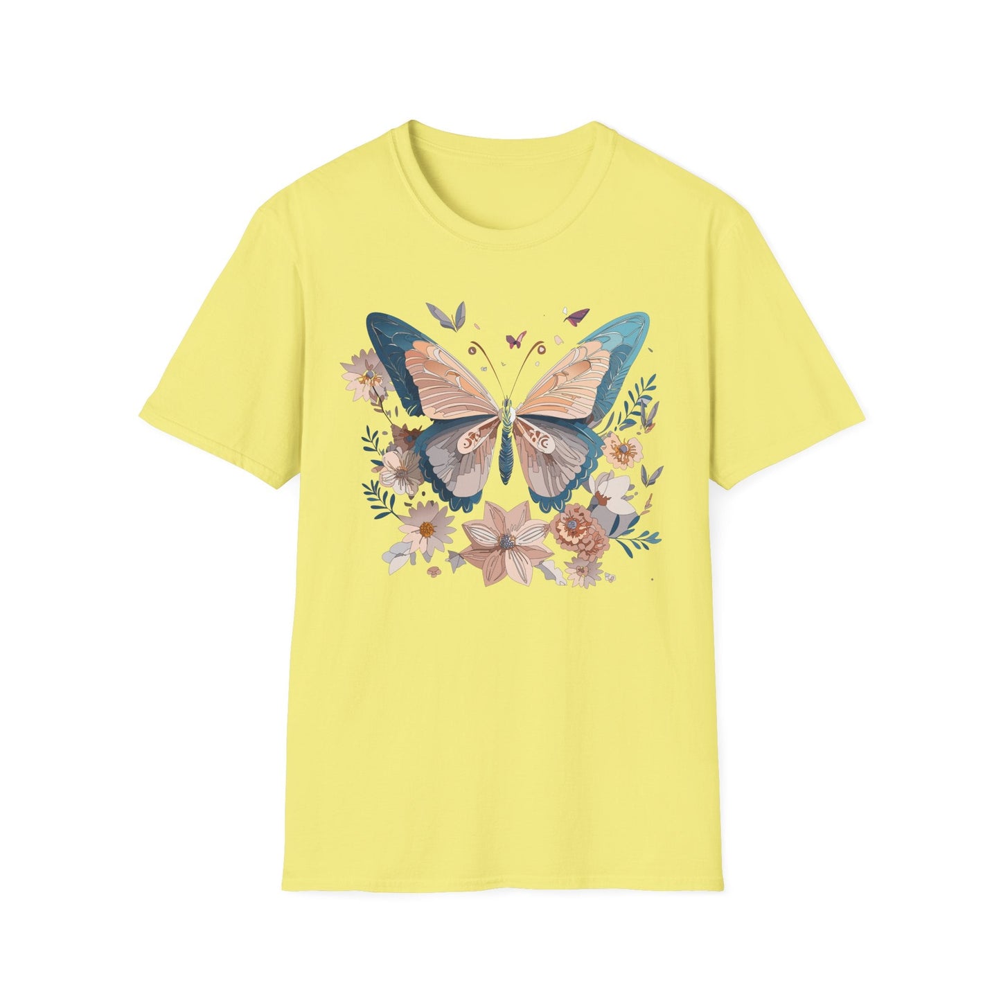Monarch Butterfly T Shirt Unisex Softstyle Gildan 64000 Tee Lightweight Comfort Fit