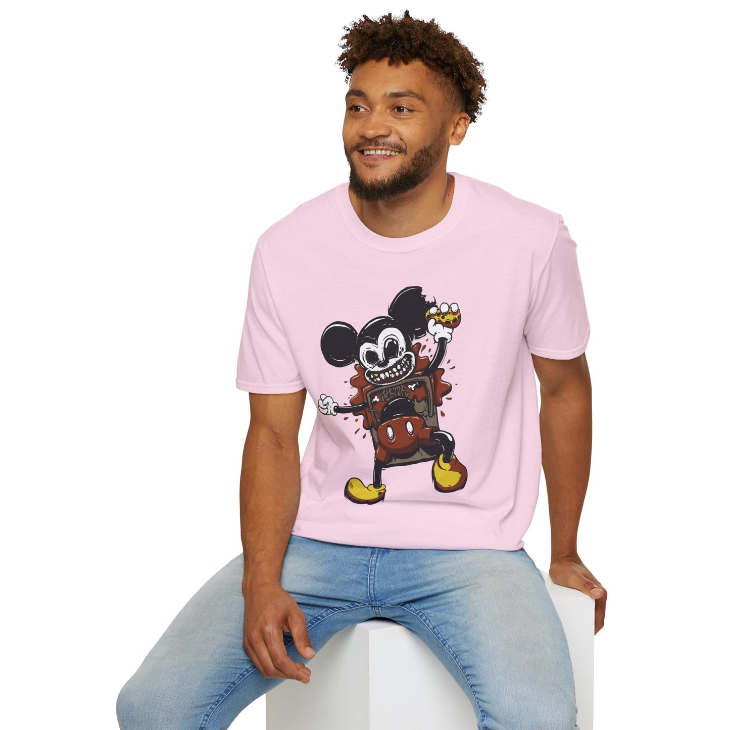 Cartoon T Shirt Animation Tee Unisex Gildan Softstyle 64000 100 Percent Cotton Comfort