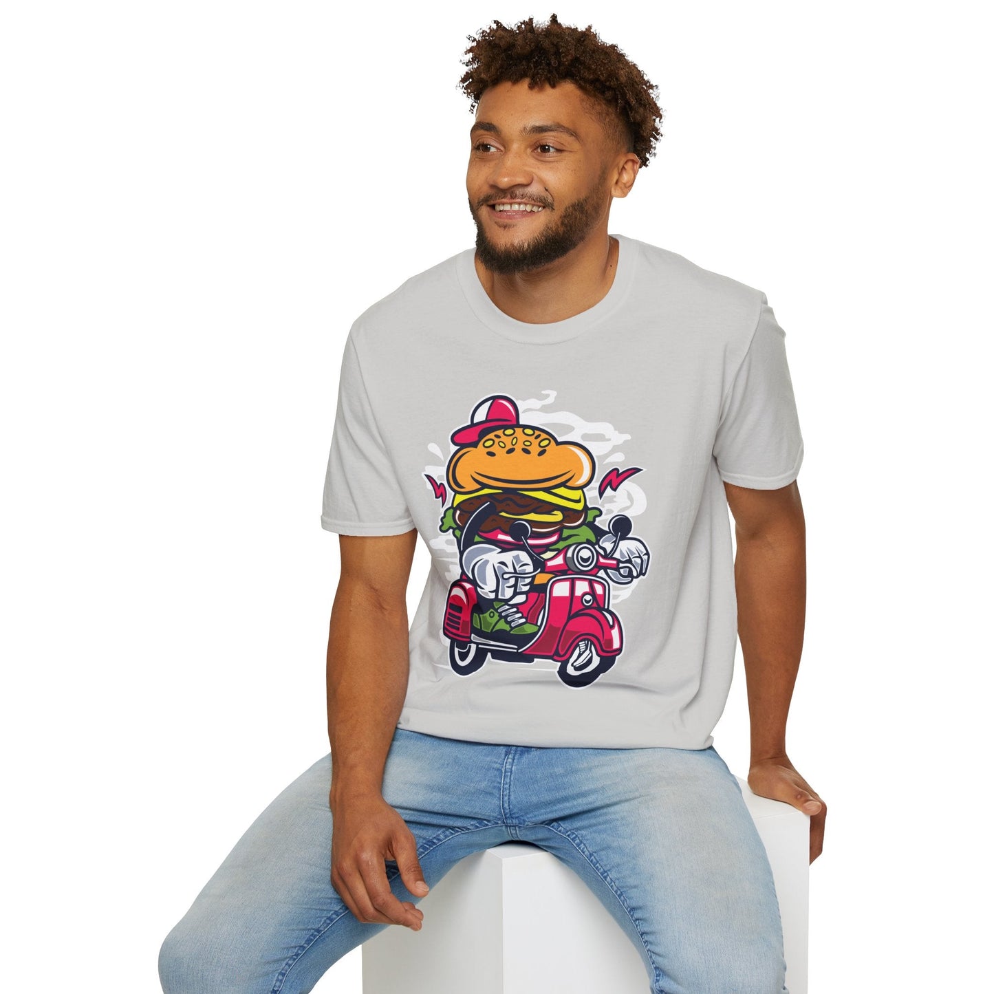 Cartoon T Shirt Animation Tee Funny Unisex Softstyle Gildan 64000 100 Percent Ring Spun Cotton