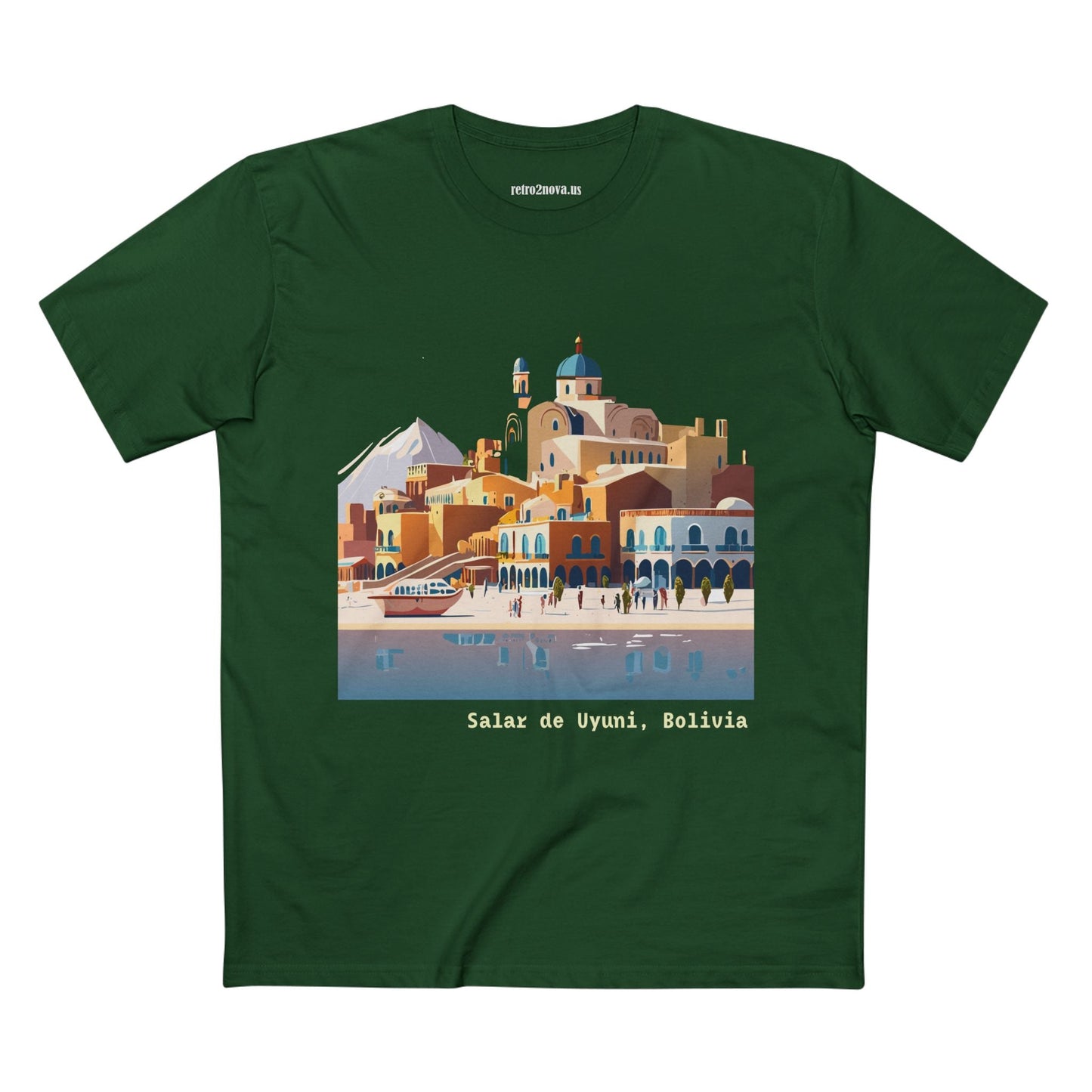 Bolivia Travel Shirt Unisex Premium Cotton Art Tee TT17 Retro2Nova Original Art Design Collection