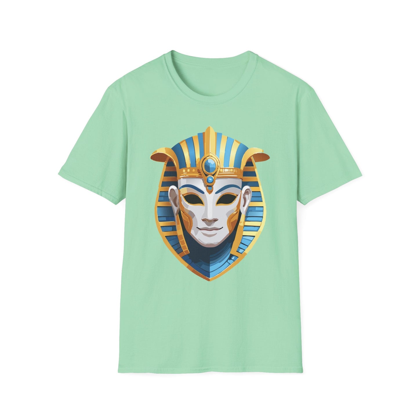 Mask Tee Shirt Unisex Gildan Softstyle 64000 Cotton Tee With Masquerade Design Artwork