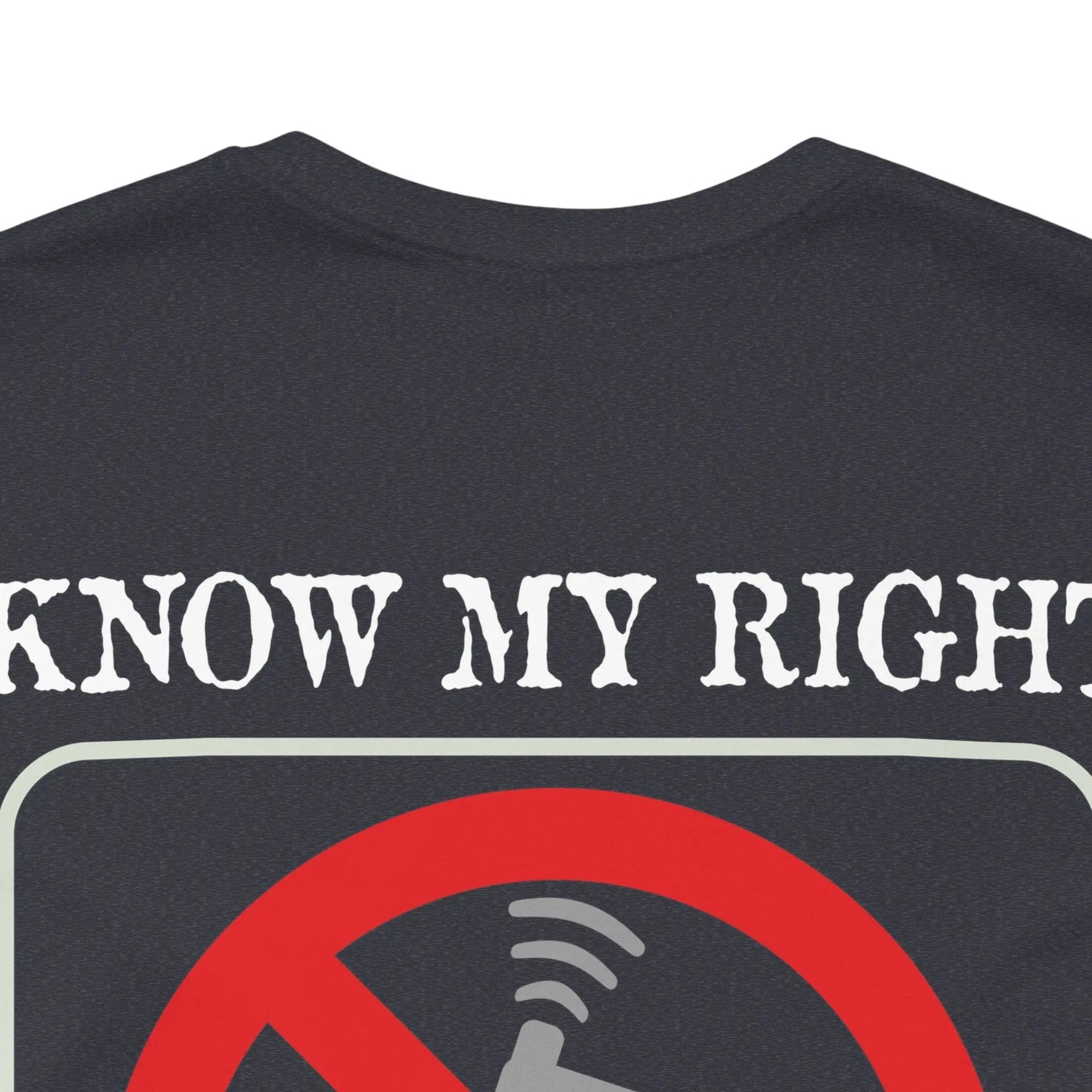 Red Stamp Tee Shirt 100 Percent Cotton From Bad Galaxy Eco Friendly Inks Made To Order In USA