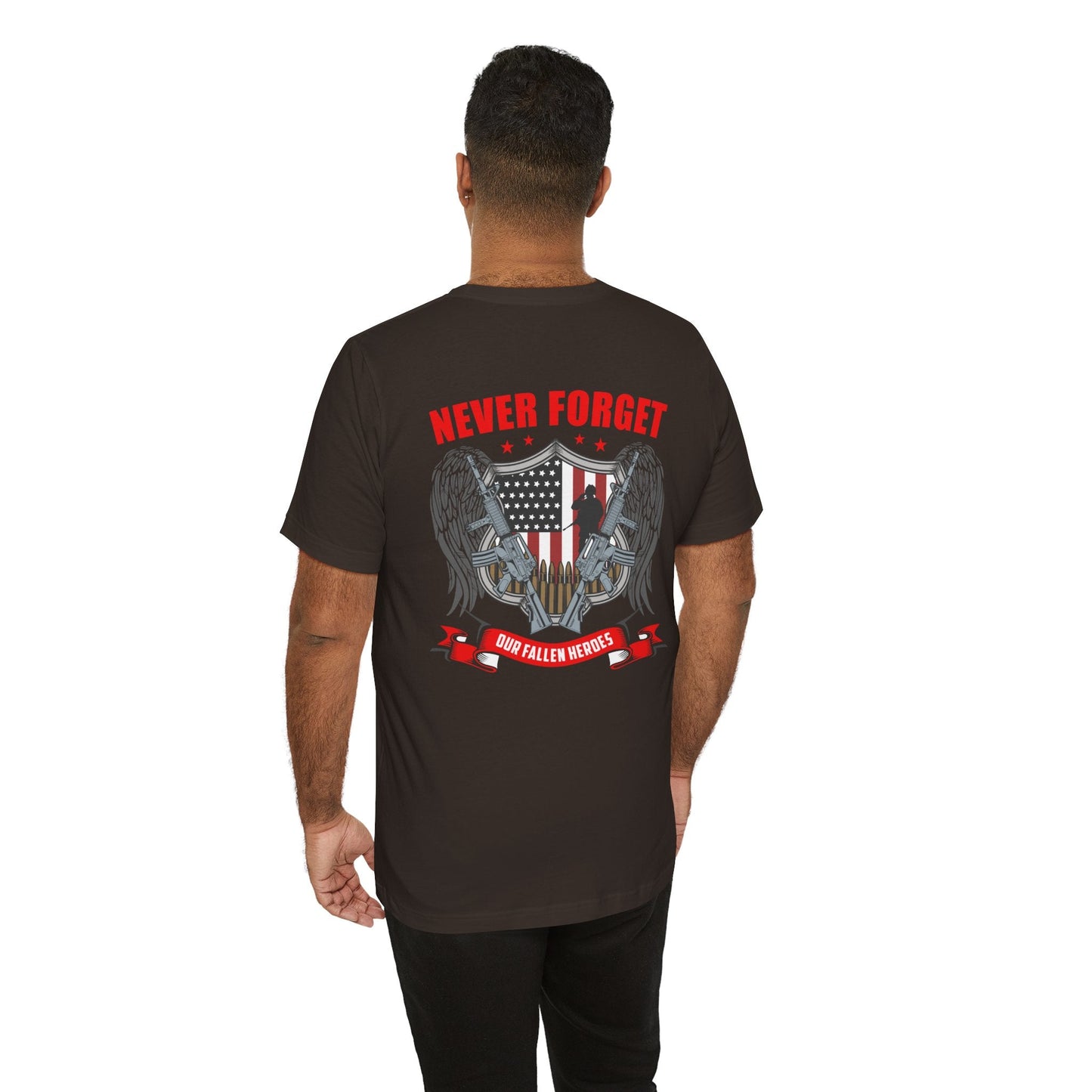 Army Veteran Patriotic Graphic Design Unisex Cotton T-Shirt v39