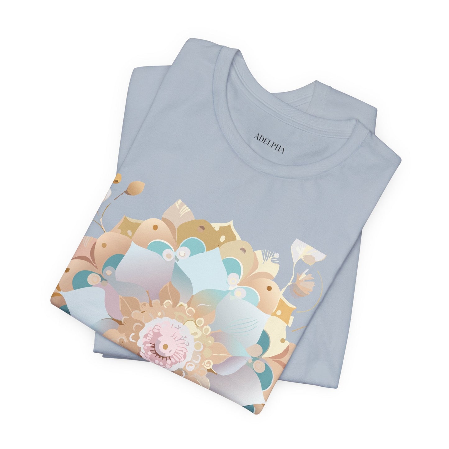 Mandala Graphic Unisex 100 Cotton Vintage Floral Artwork Tee 9