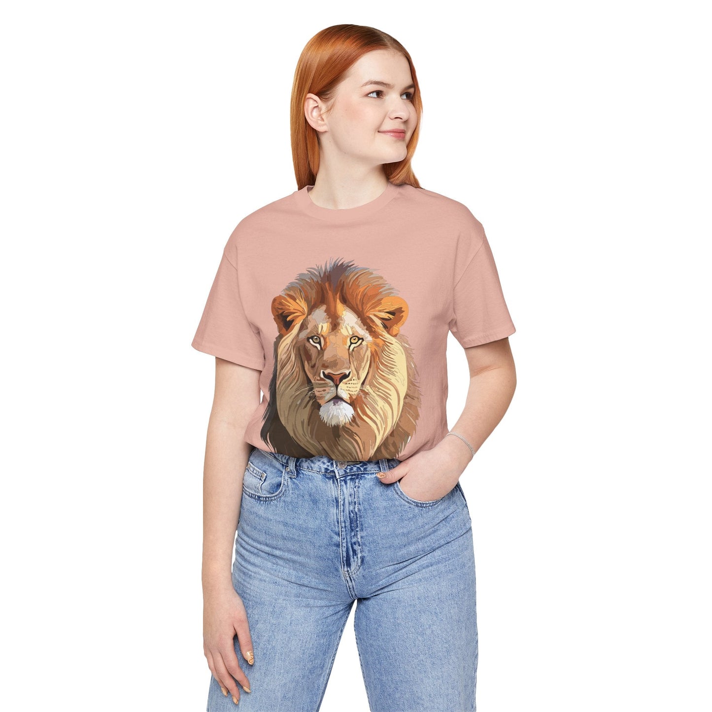 Unisex Animal Graphic Tee Shirt With Wild Animals Art Design For Everyday Wear Casual