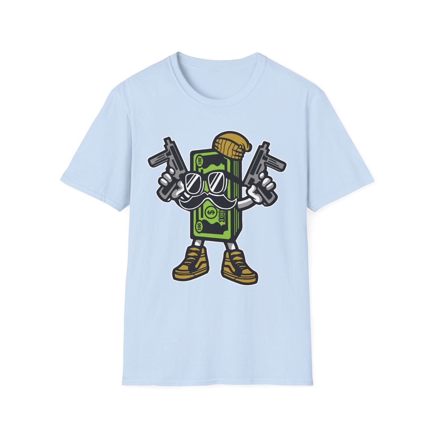 Cartoon T Shirt Animation Tee Funny Graphic Unisex Gildan Softstyle 64000 Cotton