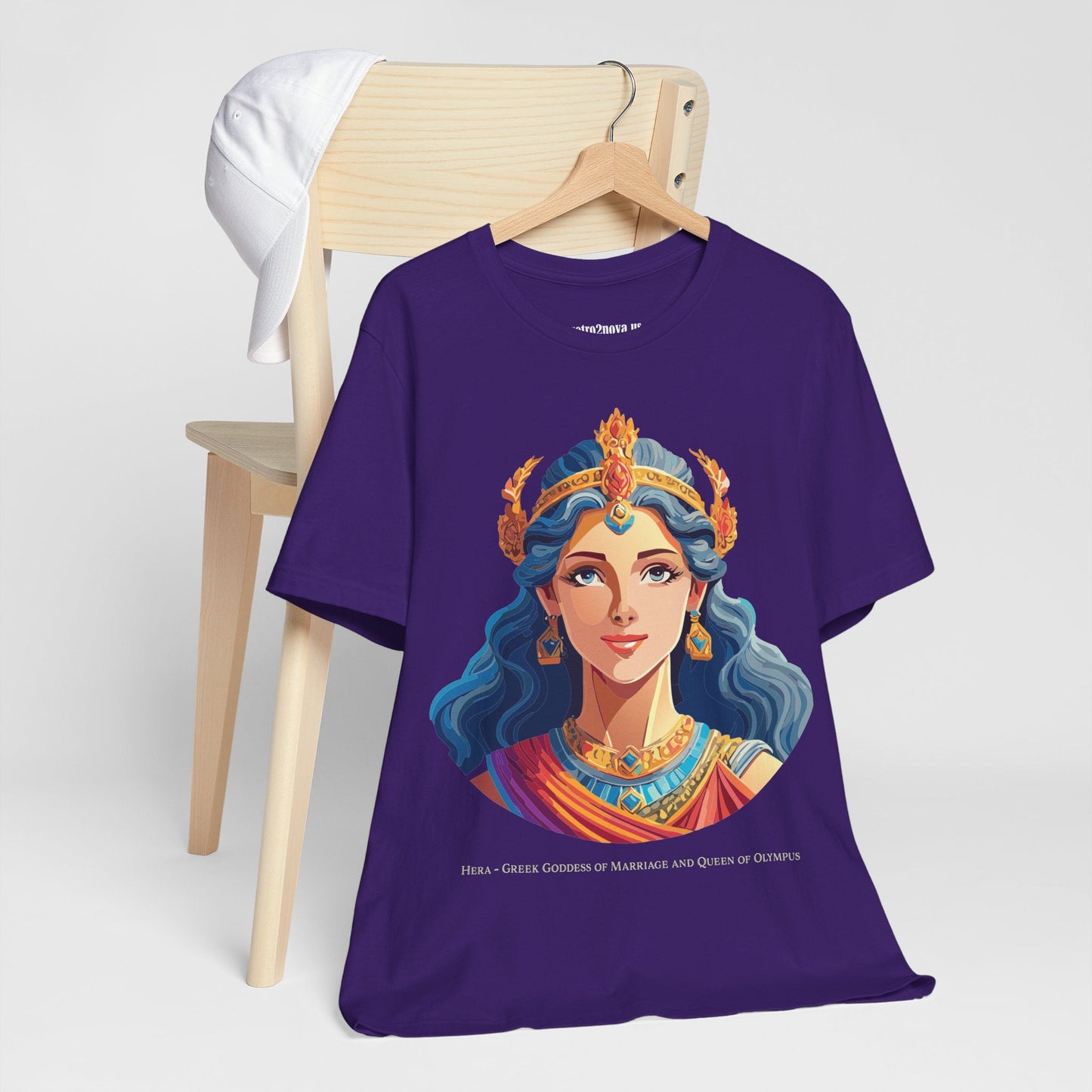 Hera Goddess Shirt Unisex Graphic Cotton Tee Featuring Original Retro2Nova Artwork