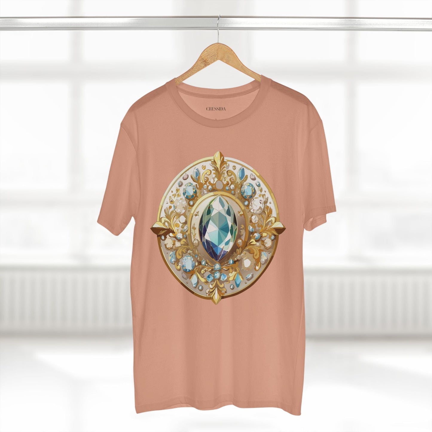 Medallion Graphic T-Shirt Unisex 100 Cotton With Gold Art Design Medal Tee 21