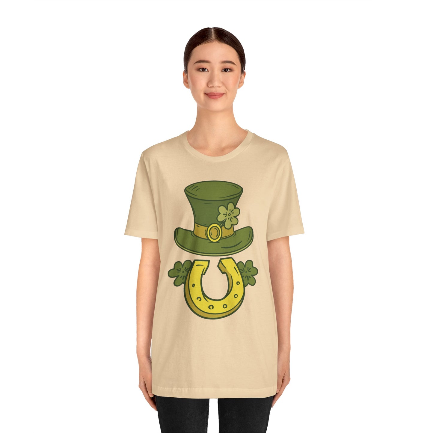 Unisex Cotton Tee Shirt with Lucky Prints