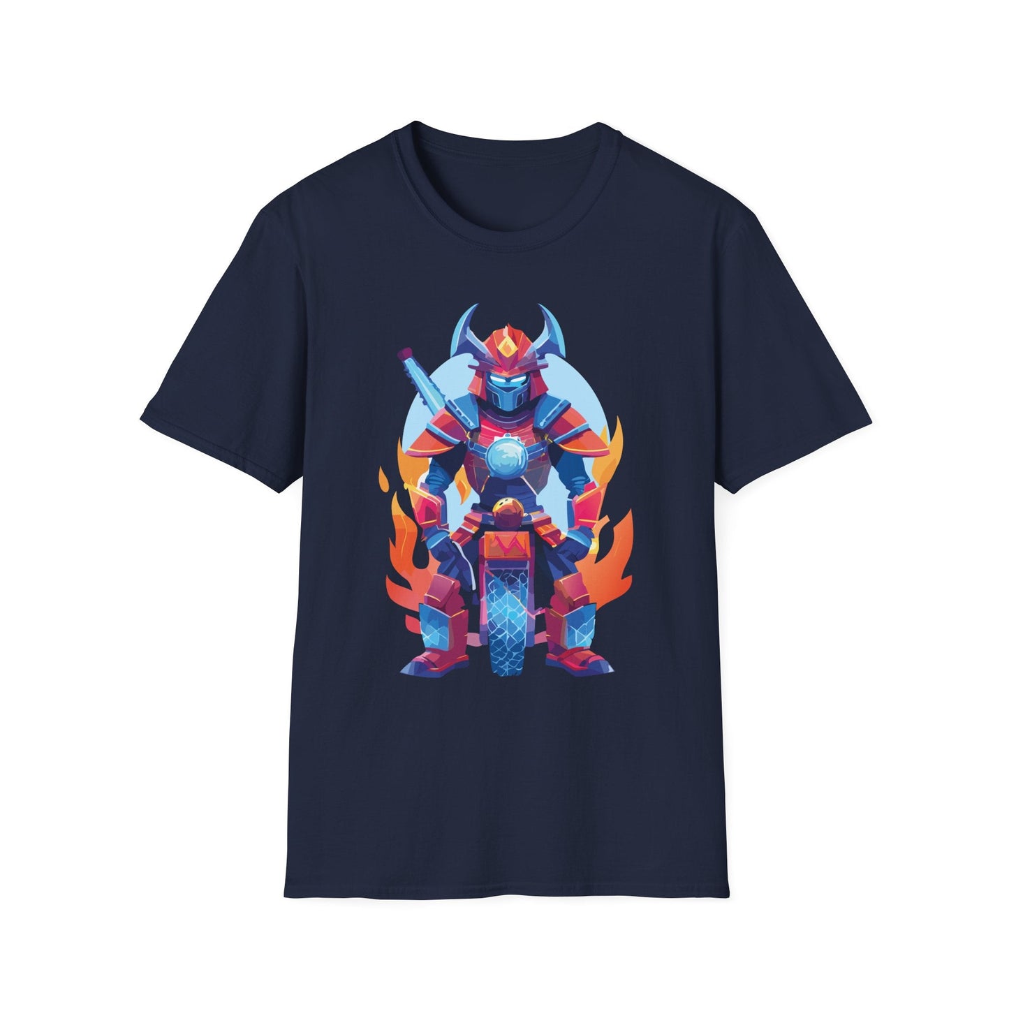 Samurai Shirt Unisex Gildan Softstyle 64000 Tee 100 Percent Ring Spun Cotton Comfort All Day Wear