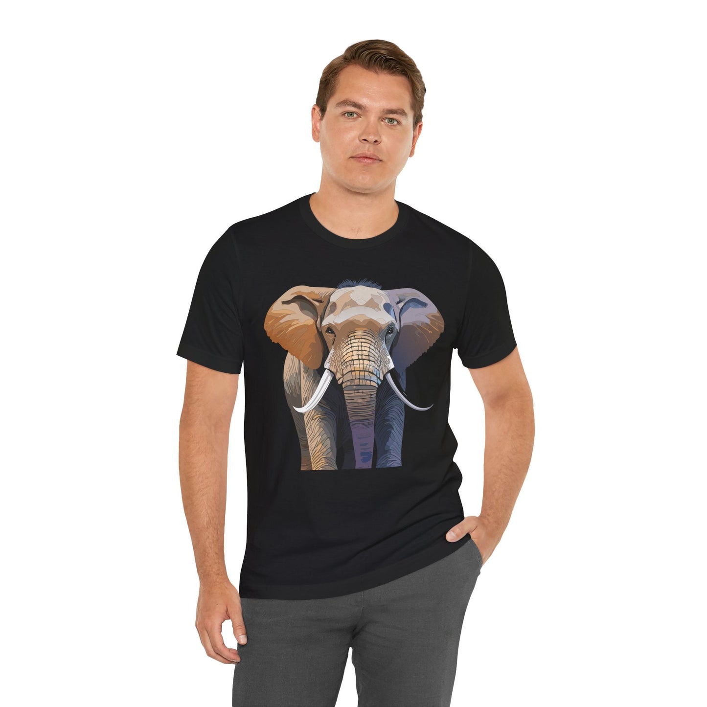 Unisex Animal Art Design Tee Shirt With Wildlife Animals Short Sleeve Everyday Comfort